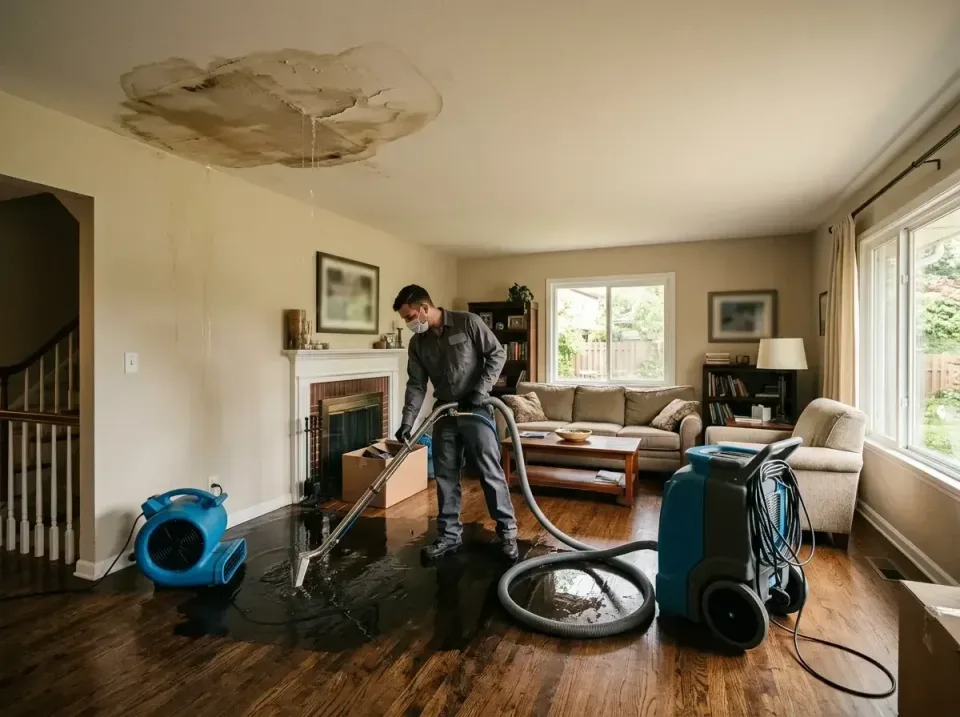 attic-pipe-burst-ceiling-drip-008 — frequently asked questions, Water Damage Restoration & Carpet Care in Paramount-Long Mea…